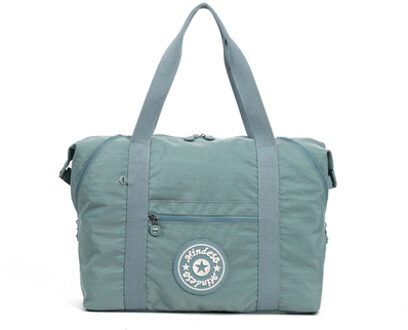 Kedanison Waterdichte Nylon Reistas Grote Capaciteit Opvouwbare Plunjezak Krijgen Trought Bagage Blauw