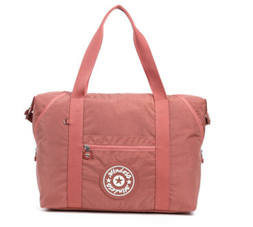 Kedanison Waterdichte Nylon Reistas Grote Capaciteit Opvouwbare Plunjezak Krijgen Trought Bagage Roze