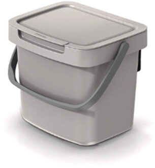 Keden GFT aanrecht afvalbak - beige - 3L - 19 x 17 x 15 cm