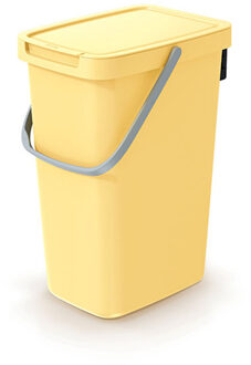 Keden GFT aanrecht afvalbak - geel - 12L - 20 x 26 x 37 cm