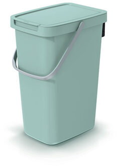 Keden GFT aanrecht afvalbak - mintgroen - 12L - 20 x 26 x 37 cm