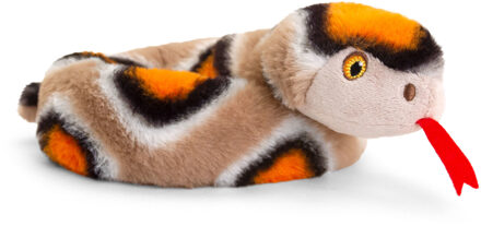 Keel Toys Knuffel slang - bruin - pluche - knuffeldier - 65 cm