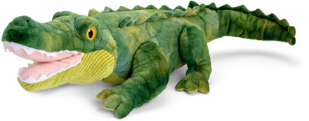 Keel Toys Knuffeldier Krokodil - zachte pluche stof - premium kwaliteit knuffels - groen - 43 cm - Knuffeldier Multikleur