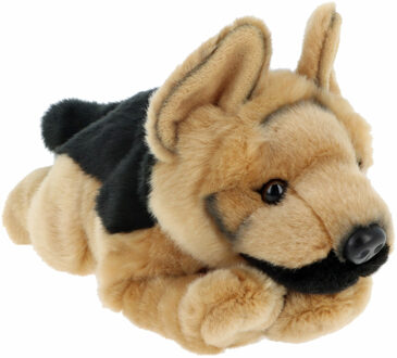 Keel Toys Knuffeldier Puppy Duitse herder Elzasser hond - zachte pluche stof - premium knuffels - 35 cm