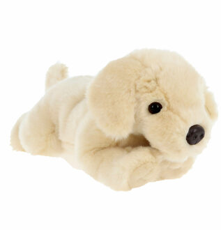 Keel Toys Knuffeldier Puppy Labrador hond - zachte pluche stof - premium knuffels - beige - 35 cm - Knuffel huisdieren