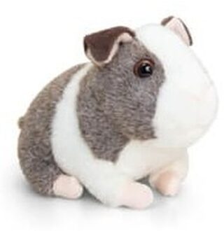 Keel Toys Pluche cavia knuffel grijs met wit 16 cm - Knuffel huisdieren