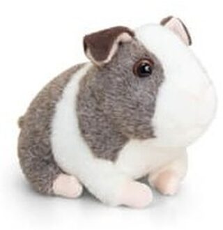 Keel Toys pluche cavia knuffel grijs/wit met geluid 16 cm