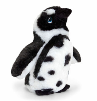 Keel Toys pluche Humboldt pinguin knuffeldier - wit/zwart - staand - 18 cm