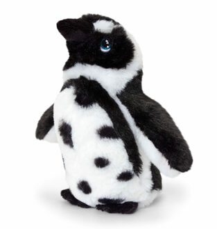 Keel Toys pluche Humboldt pinguin knuffeldier - wit/zwart - staand - 25 cm - Knuffeldier Multikleur