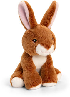 Keel Toys Pluche knuffel dier bruin konijn 12 cm Multi