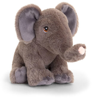 Keel Toys Pluche knuffel dier olifant 18 cm - Knuffeldier Multikleur