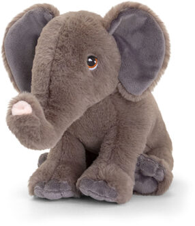 Keel Toys Pluche knuffel dier olifant 25 cm - Knuffeldier Multikleur