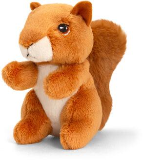 Keel Toys Pluche knuffel dier rode eekhoorn 12 cm