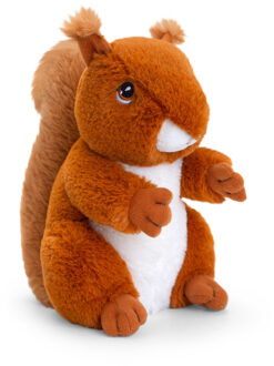Keel Toys Pluche knuffel dier rode eekhoorn 18 cm Multi