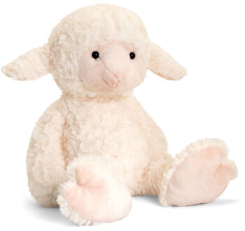 Keel Toys Pluche knuffel dier schaap/lammetje 25 cm - Knuffel boederijdieren Multikleur