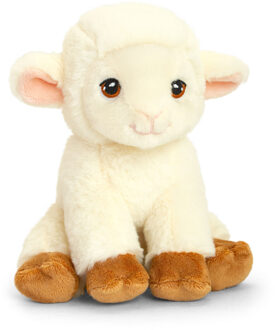 Keel Toys Pluche knuffel dier schaap/lammetjes 19 cm - Knuffel boederijdieren Multikleur