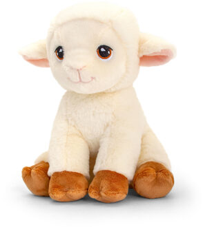 Keel Toys Pluche knuffel dier schaap/lammetjes 25 cm - Knuffel boederijdieren Multikleur