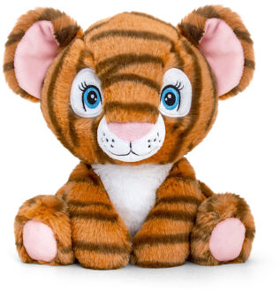 Keel Toys Pluche knuffel dier tijger 25 cm