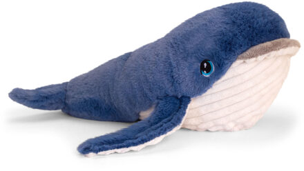 Keel Toys Pluche knuffel dier walvis 25 cm - Knuffel zeedieren Multikleur