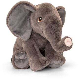 Keel Toys pluche knuffel dieren olifant - grijs - 45 cm - Knuffelbeesten speelgoed - Olifanten Multi
