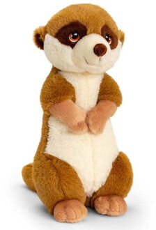 Keel Toys Pluche knuffel Stokstaartje - 30 cm - Dieren knuffelbeesten voor kinderen