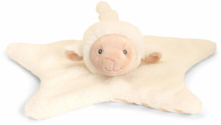 Keel Toys Pluche knuffeldoekje/tutteldoekje - schaap/lammetje - 32 cm - zachte baby/peuter knuffels