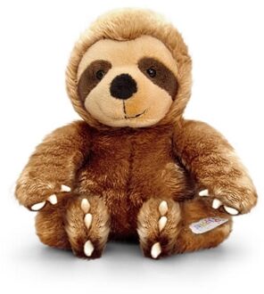 Keel Toys Pluche luiaard knuffel bruin 14cm