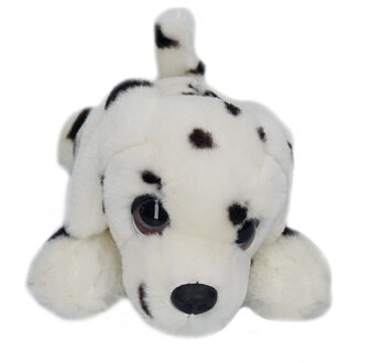 Keel Toys Pluche wit met zwarte stippen Dalmatier honden knuffel 25 cm - Knuffel huisdieren