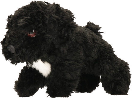 Keel Toys Pluche zwarte Cockapoo puppy honden knuffel 25 cm