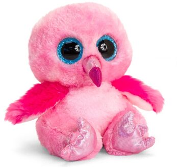 Keel Toys Roze flamingo vogel knuffeldier 25 cm