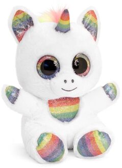 Keel Toys Witte eenhoorn fantasie knuffeldier 25 cm - Knuffeldier