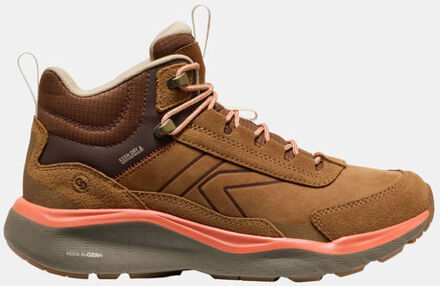 Keen Leika Leather Mid WP Wandelschoen Dames Bruin - UK 6
