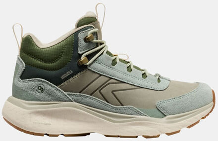 Keen Leika Leather Mid WP Wandelschoen Dames Groen - UK 7