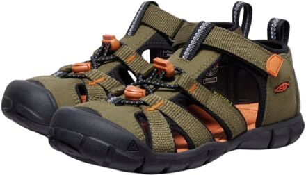 Keen Seacamp II CNX Sandalen Junior groen - oranje - zwart - 36