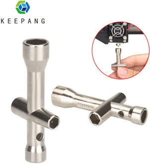 KeePang E3D Nozzle Mini Spanner M2 M2.5 M3 M4 Screw Nut Hexagonal Cross Wrench Sleeve socket Maintenance Model Car Wheel Tool