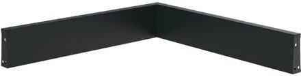Keerwand aluminium 100 x 100 x 20 cm binnenhoek