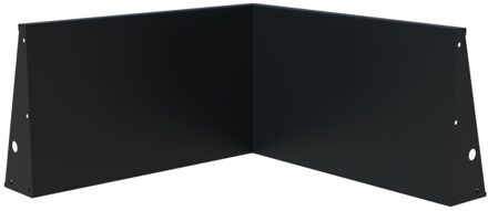 Keerwand aluminium 100 x 100 x 60 cm binnenhoek