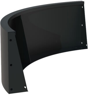 Keerwand aluminium 100 x 40 cm buitenbocht