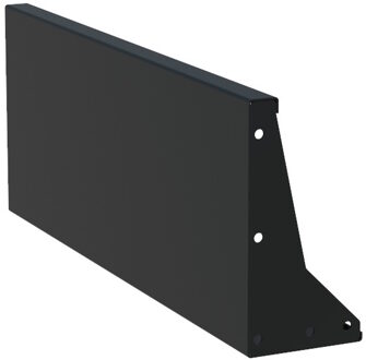 Keerwand aluminium 100 x 40 cm recht