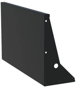Keerwand aluminium 100 x 60 cm recht