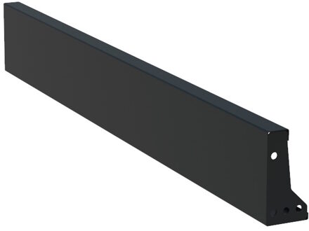 Keerwand aluminium 150 x 20 cm recht