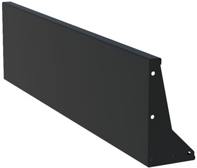 Keerwand aluminium 150 x 40 cm recht