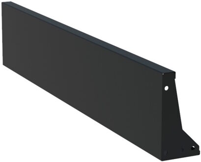 Keerwand aluminium 200 x 30 cm recht