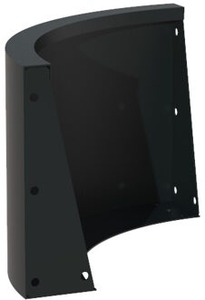 Keerwand aluminium 50 x 40 cm buitenbocht