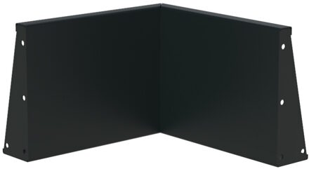 Keerwand aluminium 50 x 50 x 40 cm binnenhoek
