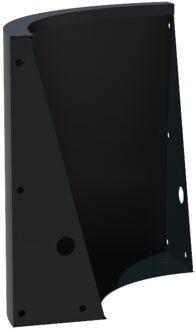 Keerwand aluminium 50 x 60 cm buitenbocht