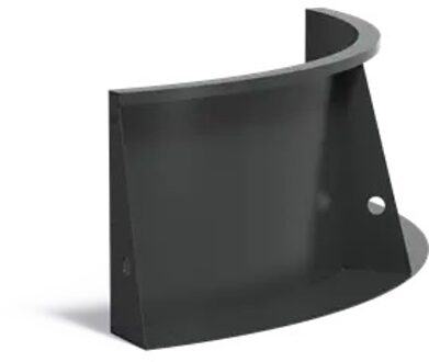 Keerwand aluminium binnenbocht 100x100x50cm.