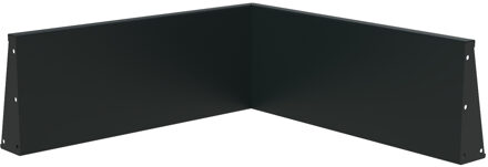 Keerwand aluminium binnenhoek 100x100x40cm.