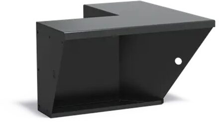 Keerwand aluminium binnenhoek 50x50x50cm. brede bovenrand