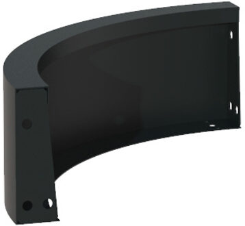 Keerwand aluminium buitenbocht 50x50x20cm.